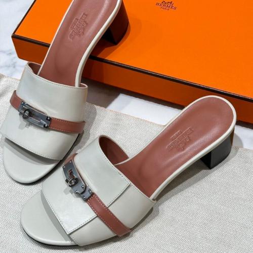 Gigi 50 Sandal Brown & White