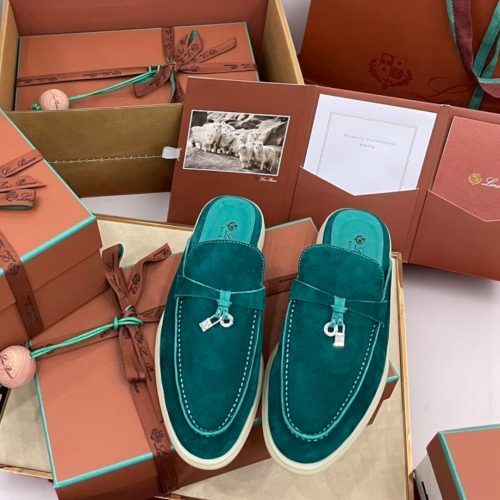 Loro Piana Summer Walk Mule Premium Suede