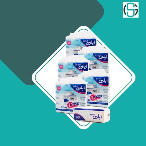 شدة مناديل ايلين 5*10 200 منديل مفرد