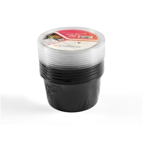 علبة اسود دائري 450 مل (8 حبات )