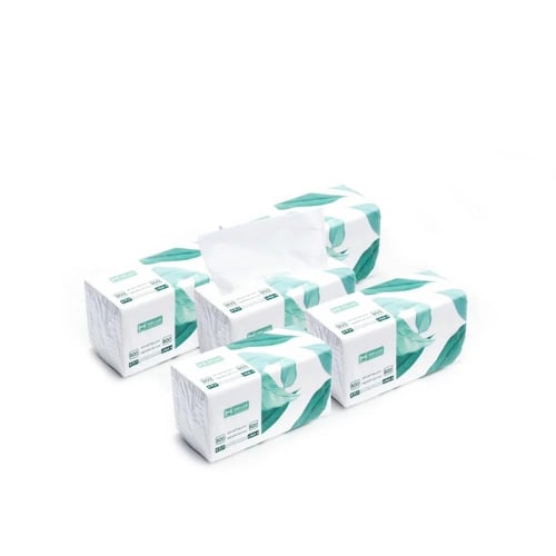 مناديل هدب 5 * 600 منديل مفرد 4 طبقات