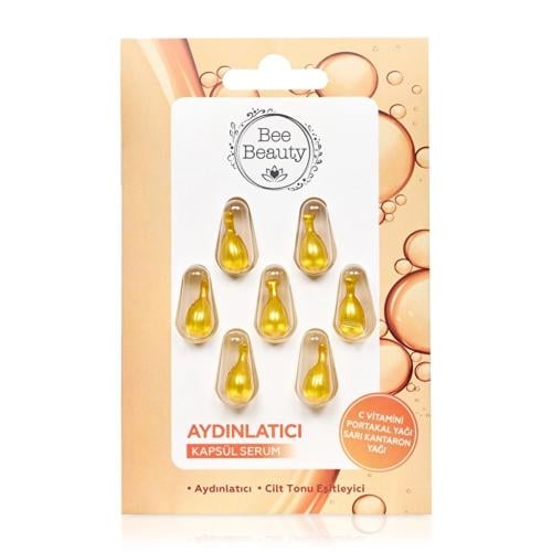 كبسولات فيتامين C لتفتيح البشرة Bee Beauty – سيروم...