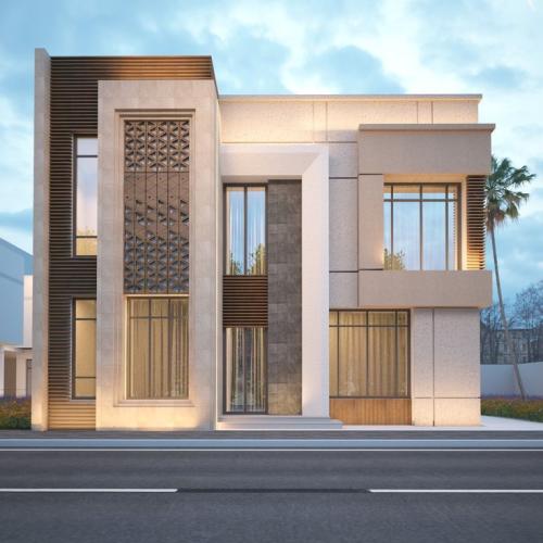 طلب تصميم واجهة خارجية للفيلا