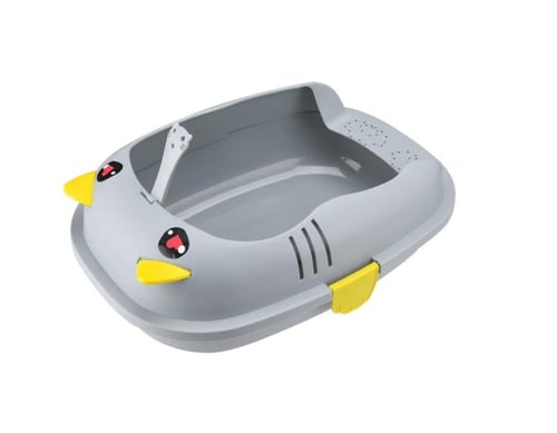 لتر بوكس مفتوح شكل القط حجم كبير