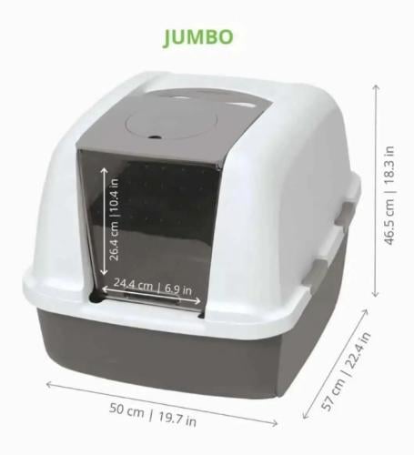 كات ات صندوق رمل مغلق لقطط حج كبير جدا