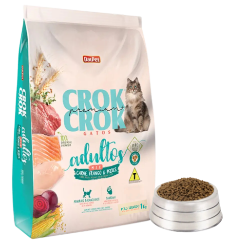 كروك كروك ميكس طعام القطط البالغة ( 25 كيلو )