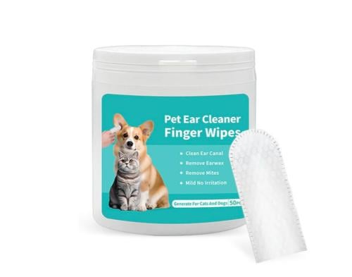 مناديل لتنظيف الأذن للقطط والكلاب 50 منديل