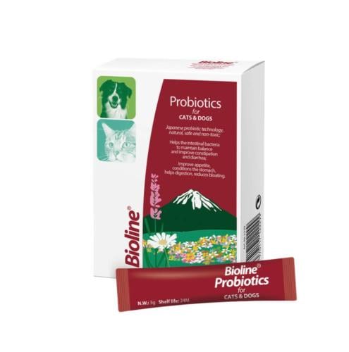 بيولاين بروبيوتك للمشاكل الهظم لقطط والكلاب 10*3
