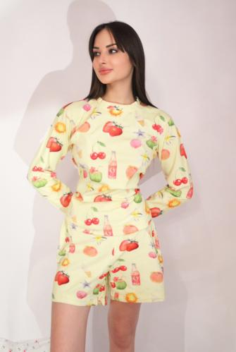 Aloha set - long sleeve & shorts