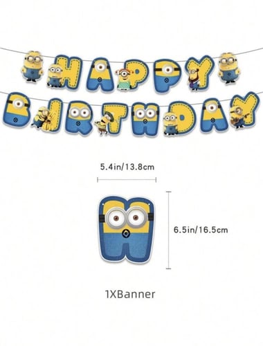 مجموعة ديكور بطباعة مينيونز