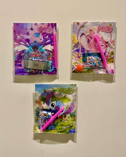 3 رسومات بالكريستال