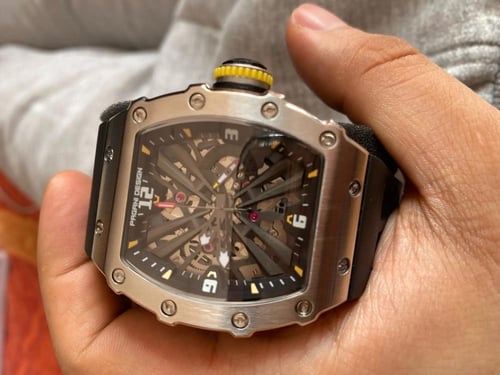 ساعة ريتشارد ميل لون اسود من paganini design