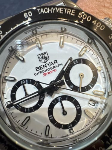 ساعة رولكس دايتونا وايت من صناعة بنيار