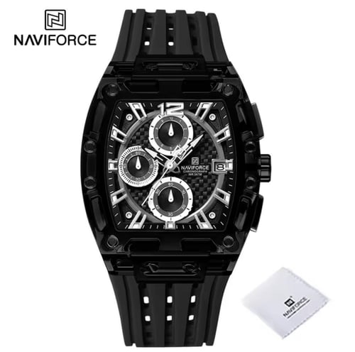 ساعة طراز هوبلت من NAVIFORCE أسود