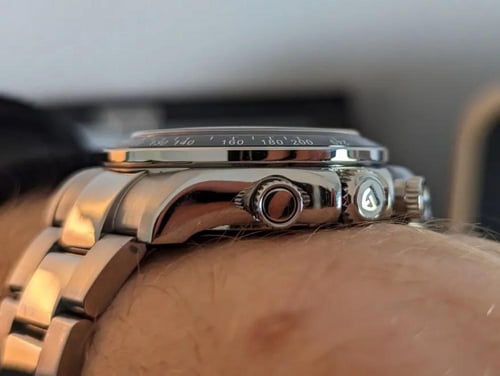 ساعة بول نيومان دايتونا كوارتز ابيض واسود من PAGAN...