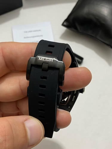 ساعة طراز ريتشارد ميل لون أسود صناعة megir