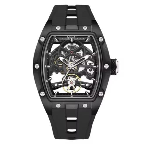 ساعة طراز ريتشارد ميل لون أسود صناعة megir