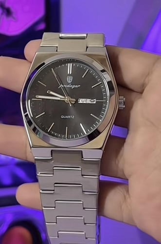 ساعة POEDAGAR كوارتز لون أسود