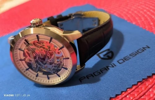 ساعة جلدية أوتماتيك من PAGANI DESIGN