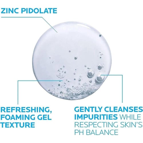 لاروش بوزيه جل ايفاكلار الرغوي المنقي للبشرة الدهن...