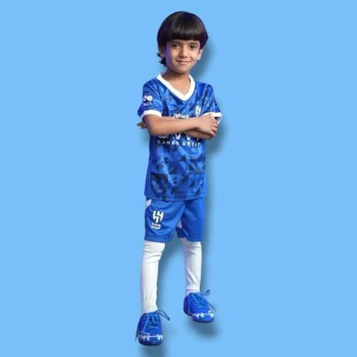 طقم غير رسمي من طقم نادي الهلال الجديد ولادي ازرق