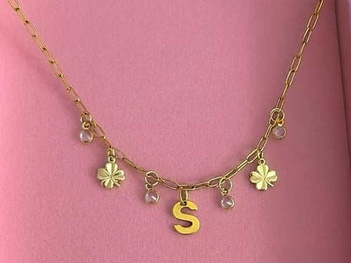 حروف مطلية ذهب عيار 18