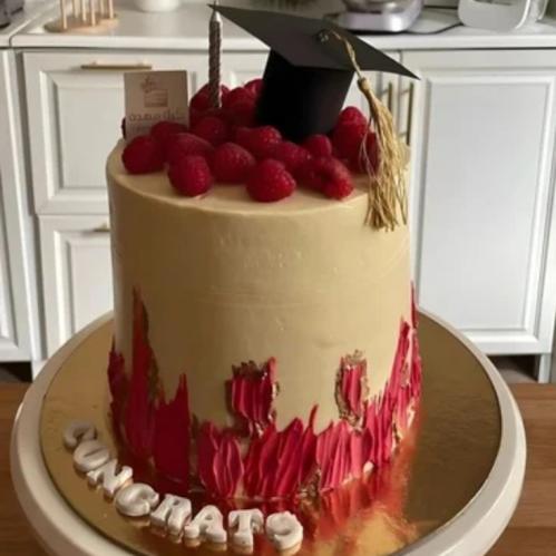 كيك 6 انش 3 طبقات