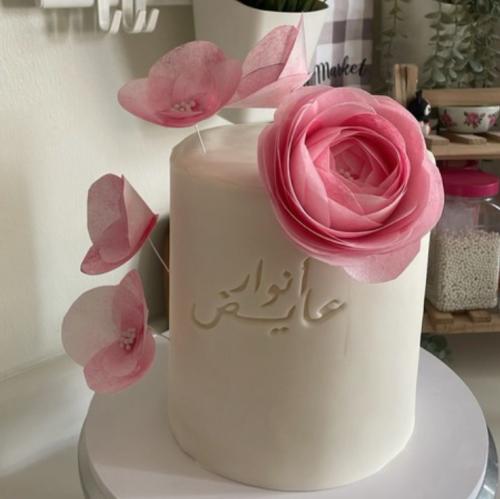 كيك 6 انش 3 طبقات