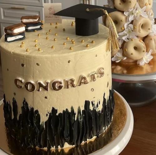 كيك 8 انش طبقتين