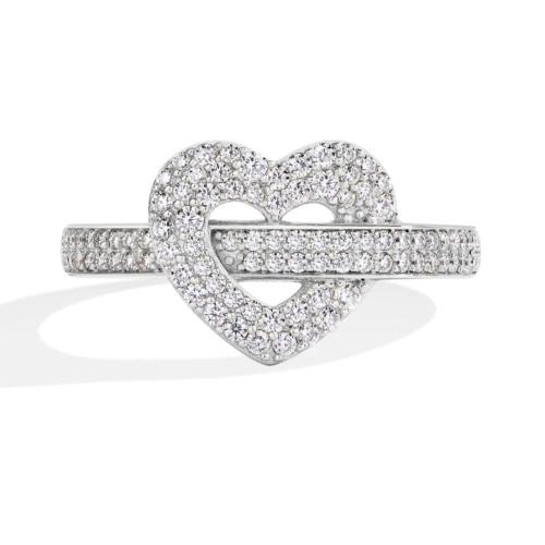 Luxury Moissanite Heart Ring