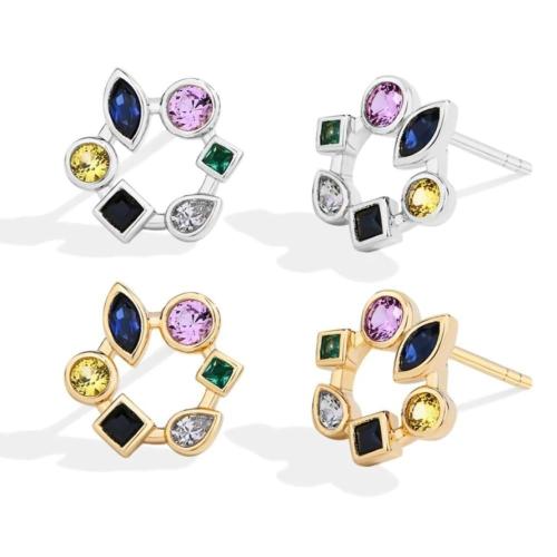 Earrings adorned with luxurious gemstones