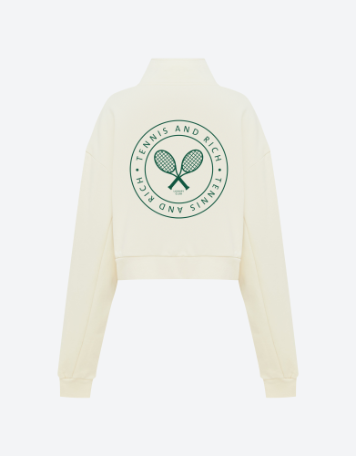 Off white Women's half zip Crew