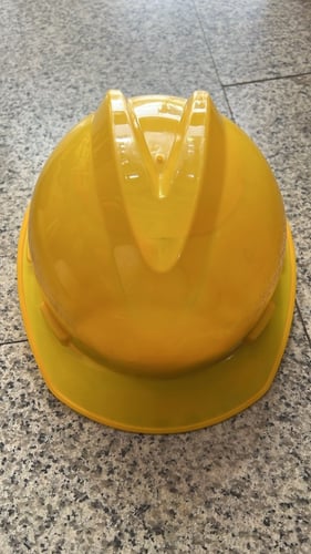 Chinese worker helmet KMR lightweight || yellow co...