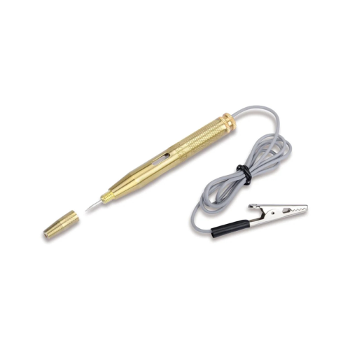 TOPTUL Circuit Tester 6–24V DC with Brass Body and Alligator Clip