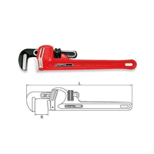 TOPTUL Heavy Duty 48" Pipe Wrench 6" Capacity DDAB...
