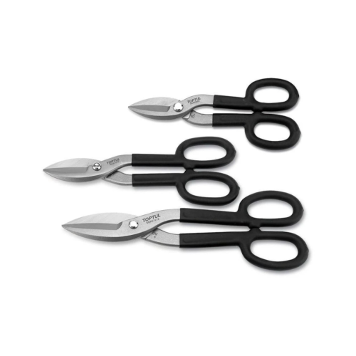 TOPTUL 12" Straight Pattern Snips 300mm All-Purpos...