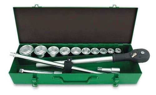 TOPTUL 3/4" Drive 12PT Flank Socket Set 14 PCS – G...
