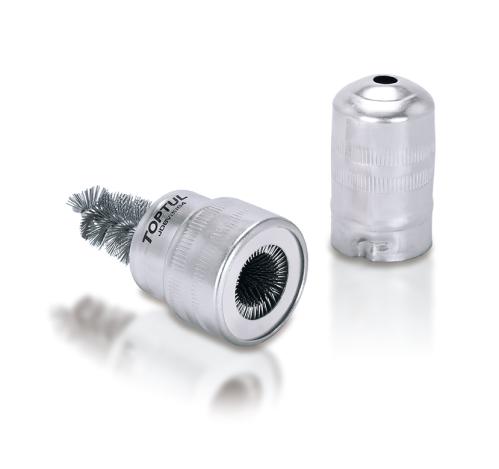 TOPTUL Battery Post and Terminal Cleaner with Steel Wire Brushes