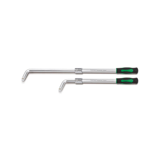 TOPTUL 2PCS 1/2" Drive L-Handle with Turn-Lock Adjustable Handle