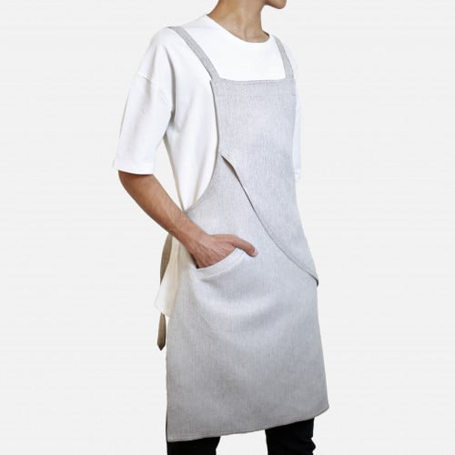 مريلة بلون رصاصي فاتح جداً