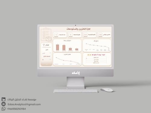 قالب داشبورد إدارة المخزون والمستودعات (Inventory...