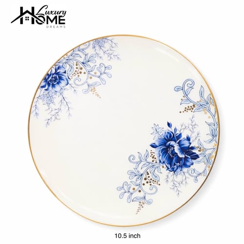Classic blue porcelain dinner set – 3 pieces