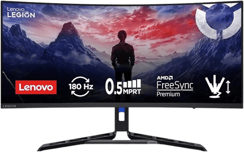 Lenovo UWQHD R34w-30 34-inch Curved Gaming Monitor...