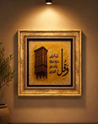 لوحة جدارية حجر فاخرة ( روشان جدة ) مقاس 30*30
