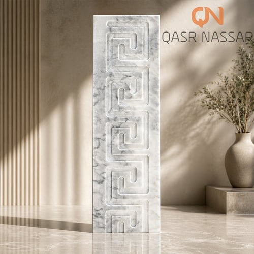 CNC Marble Nosing – Greek Pattern