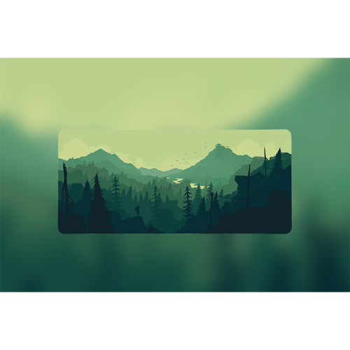 Green Horizon Mouse Pad