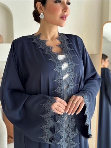 Dark blue lace