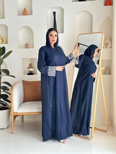 Crystal blue linen