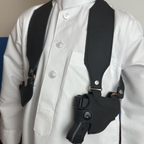 محزم لون اسود ساده للأطفال