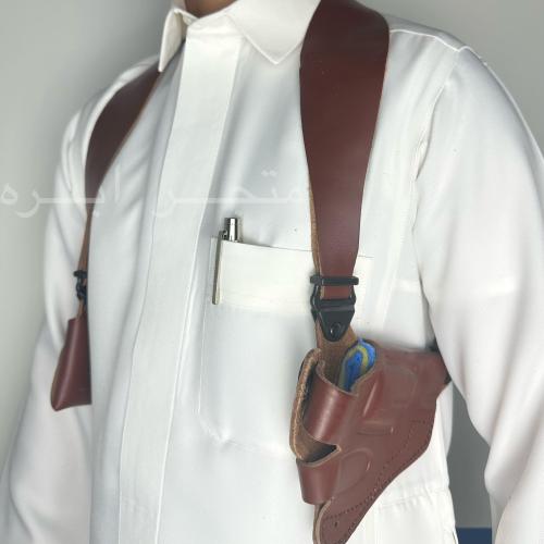 محزم ابو محالة جلد باكستاني لون بني
